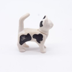 Playmobil 1387 White and black cat a bit worn