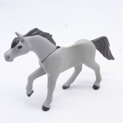 Playmobil 7191 Gray Horse 3rd Generation a little dirty