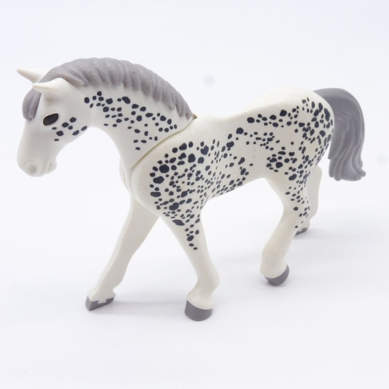 Playmobil 7492 Cheval Blanc et Gris 3eme Génération