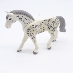 Playmobil 7493 Cheval Blanc et Gris 3eme Génération un peu usé