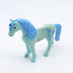 Playmobil 7497 Cheval Bleu Licorne 5441 un peu sale