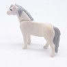 Playmobil 9205 Poney Blanc et Gris un peu sale