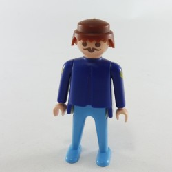 Playmobil 1182 Playmobil Soldier Nordiste Mustache Brown 2 Yellow Chevrons Usés