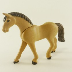Playmobil 7189 Playmobil Light Brown Horse 3rd Generation with Brown Mane