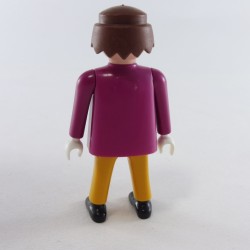 Playmobil Homme Orange et Violet Mains Blanches