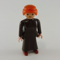 Playmobil 9944 Playmobil Femme avec Robe Marron Chaussures Marrons Cuisine 1900 5322