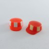 Playmobil 11799 Playmobil Set of 2 Hats Worker Work Orange & White