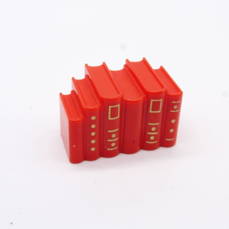 Playmobil 13958 Rangée de Livres Rouges Orangés