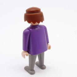 Playmobil Homme Gros Ventre Violet et Gris 1900 5300 5507