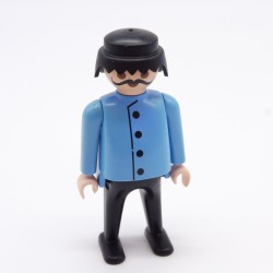 Playmobil 15321 Man Black and Blue Big Belly Big Mustache 3245