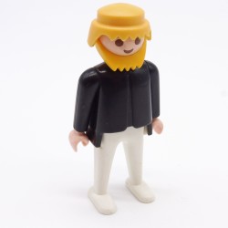 Playmobil 14496 Man White Black Beard 3365 Light Yellowing