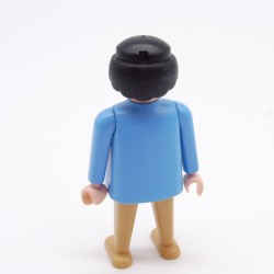 Playmobil Man Brown and Blue Black Mustache 3758