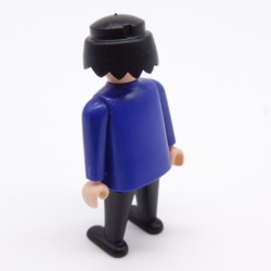 Playmobil Blue and Black Officer Big Belly 1900 worn
