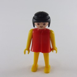 Playmobil 16747 Playmobil Femme Jaune et Rouge Bras Jaunes Mains Fixes