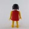 Playmobil Femme Jaune et Rouge Bras Jaunes Mains Fixes