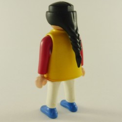Playmobil Modern Pink and Yellow Woman with Yellow Waistcoat