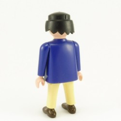 Playmobil Homme Jaune Paille et Bleu