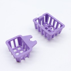 Playmobil 5080 Set of 2 Purple Bicycle Baskets 3203