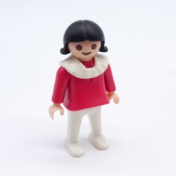 Playmobil 14823 Child Girl Dark Pink White 1900 5403 5323 White Collar