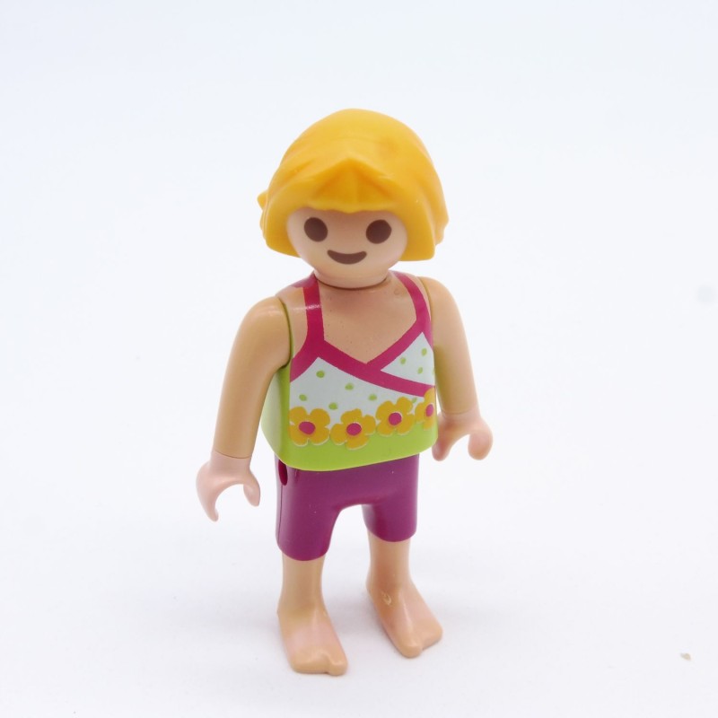 Playmobil 18203 Child Girl Purple and Green Barefoot 4857