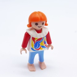 Playmobil 18208 Child Girl Blue White and Red White Collar 3822 4070