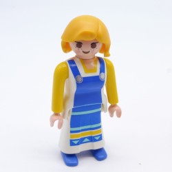 Playmobil 22879 Modern Woman with Blue and Yellow White Dress