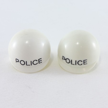Playmobil 18095 Playmobil Lot de 2 Casques de Moto Police