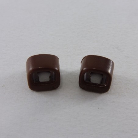 Playmobil 25405 Playmobil Lot de 2 Poches Marrons pour Ceintures