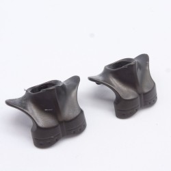 Playmobil 7566 Set of 2 Dark Gray Neck Armor slightly damaged