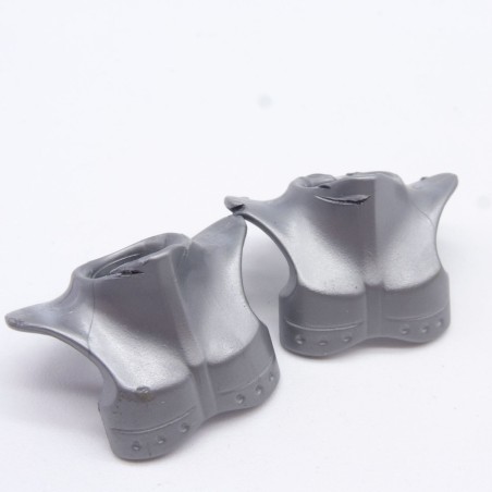 Playmobil 7567 Lot of 2 Gray Neck Armor slightly damaged