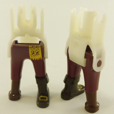 Playmobil 23461 Playmobil Lot of 2 Aubergine and Golden Legs Pair with Leg of Wood