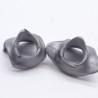 Playmobil Lot of 2 Gray Neck Armor slightly damaged