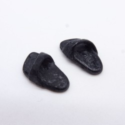 Playmobil 20677 Pair of Worn Soft Black Sandals Slippers