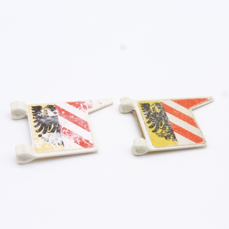 Playmobil 17942 Set of 2 Worn Vintage Flags