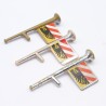 Playmobil 3311 Set of 3 Vintage Silver Long Trumpets with Worn Stickers