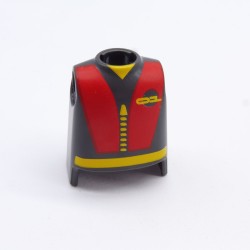 Playmobil 7220 Bust Dark Gray Red and Yellow