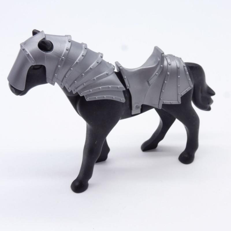 new condition Playmobil horse with armor 