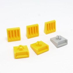 Playmobil 29948 Playmobil Lot de 6 Petites Grilles Grises et Jaunes Aéroport 3186