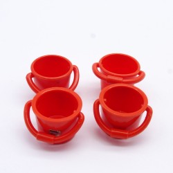 Playmobil 31679 Playmobil Set of 4 Orange Buckets