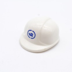 Playmobil 32772 White Works Helmet with Blue Logo