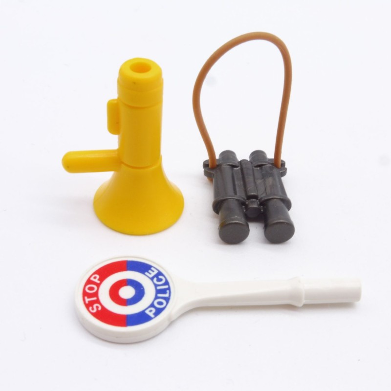 Playmobil 32819 Police Accessories Binoculars Megaphone Stop Sign