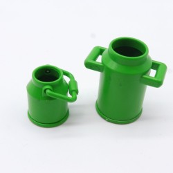 Playmobil 32852 Lot de 2 Pots à Lait Verts