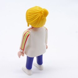 Playmobil Woman Modern White Green Red Blue Pants