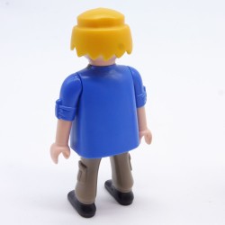 Playmobil Homme Chemise Bleue Pantalon à Poches Gris
