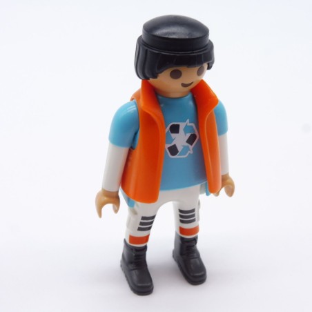 Playmobil 32934 Mens Blue and White Vest Orange Gray Rangers