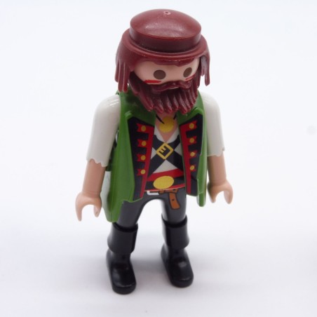 Playmobil 32944 Homme Pirate Manteau Vert Bottes Noires