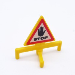 Playmobil 31625 Playmobil Yellow STOP warning triangle