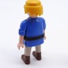 Playmobil Homme Chemise Bleue et Grise Rangers Marrons Ceinture Noire