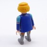 Playmobil Men's Knight Blue and Brown Boots Silver