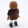 Playmobil Man Brown and White Black Boots Big Belly